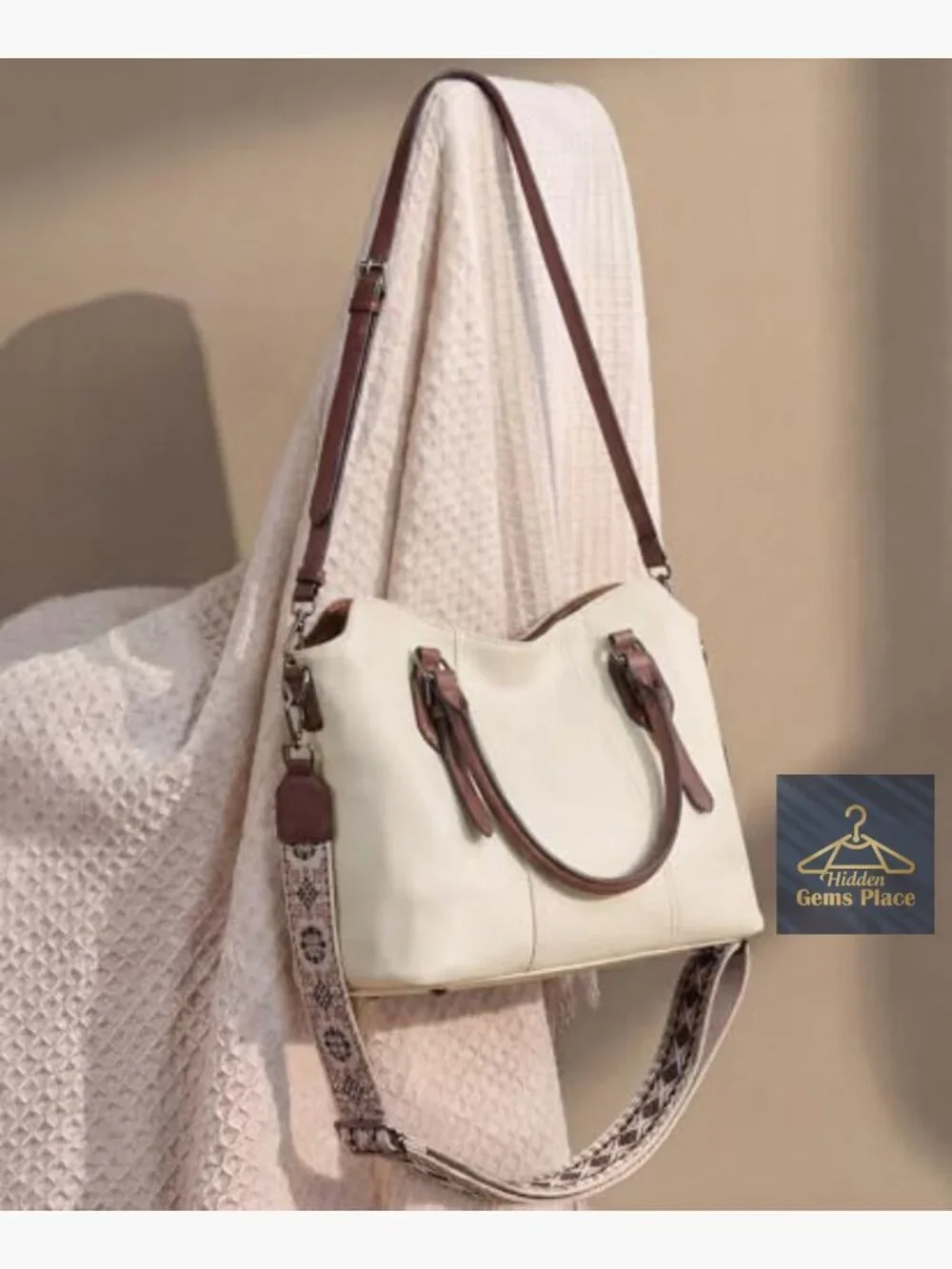 Women's Hobo Purse with Two Straps - Shoulder, Crossbody & Tote